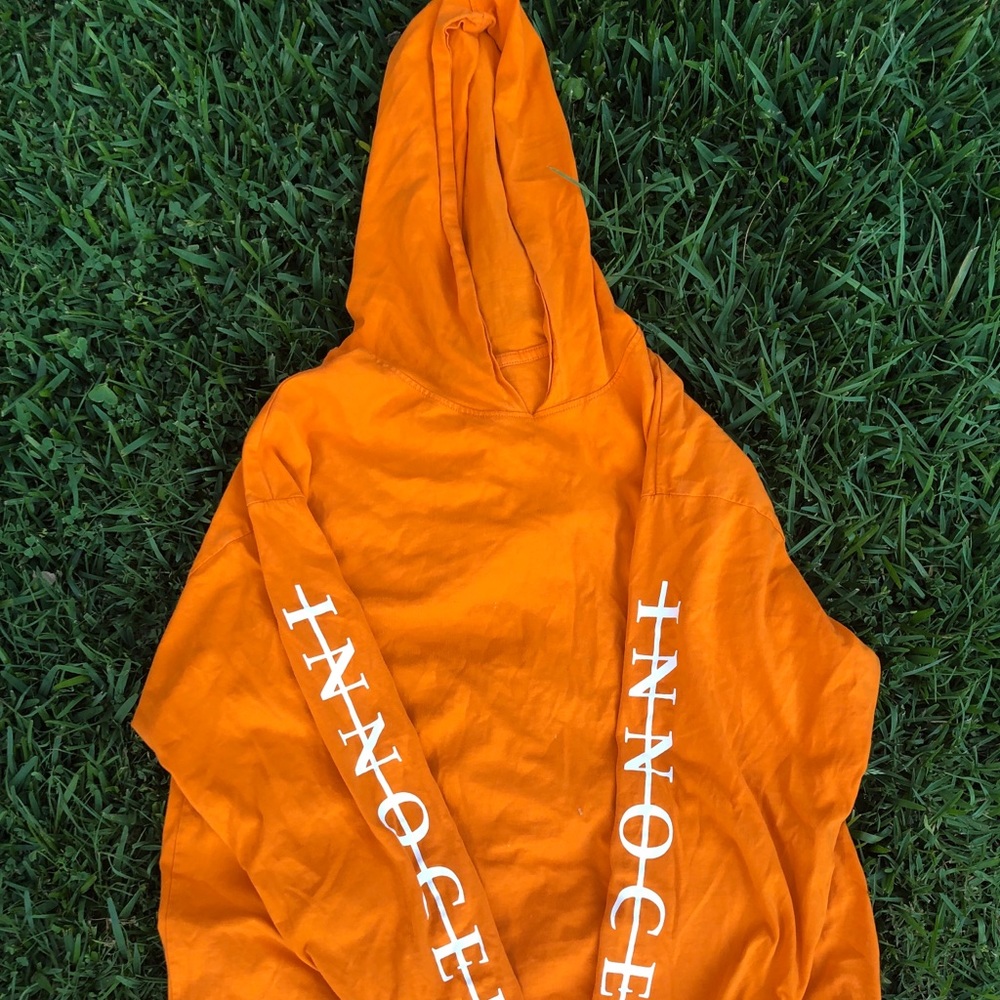 Orange Long Dress Hoodie
